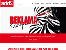 Tablet Screenshot of add-art.pl